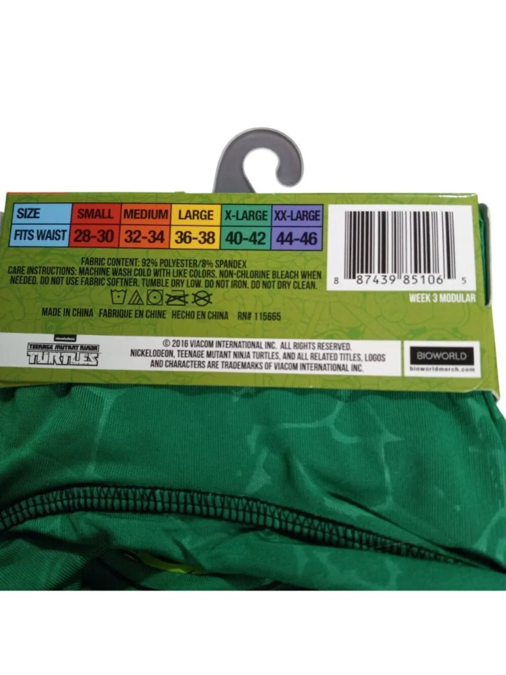 Bioworld Size M 32 34 Boxer Briefs Mens Teenage Mutant Ninja Turtles TMNT NEW